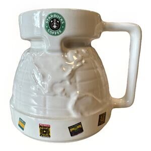 Vintage 90’s Starbucks Around the World No Spill Travel Mug. Made In USA